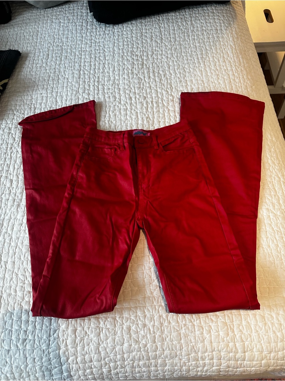 Edikted Women's Red Boot Cut Pants